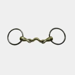 French Equestrian Jump'in Low Port French Link Loose Ring Bit Horse Bits