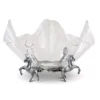 Equestrian Decor Arthur Court Acrylic Bowl With Horse Stand - 14"