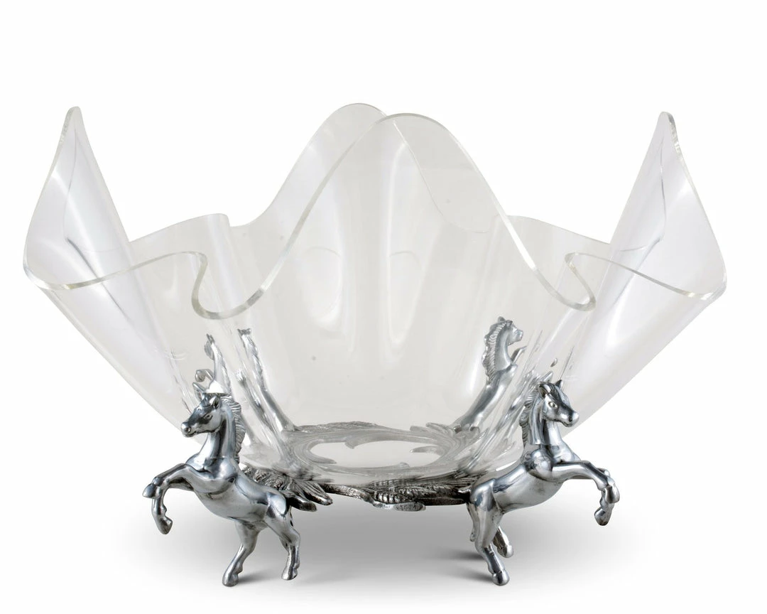 Best Sale 🔥 Arthur Court Equestrian 11" Acrylic Bowl With Horse Stand Equestrian Decor 🧨 3 Arthur Court Equestrian 11" Acrylic Bowl With Horse Stand Equestrian Decor