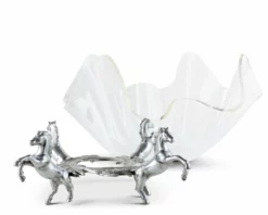 Best Sale 🔥 Arthur Court Equestrian 11" Acrylic Bowl With Horse Stand Equestrian Decor 🧨 8 Arthur Court Equestrian 11