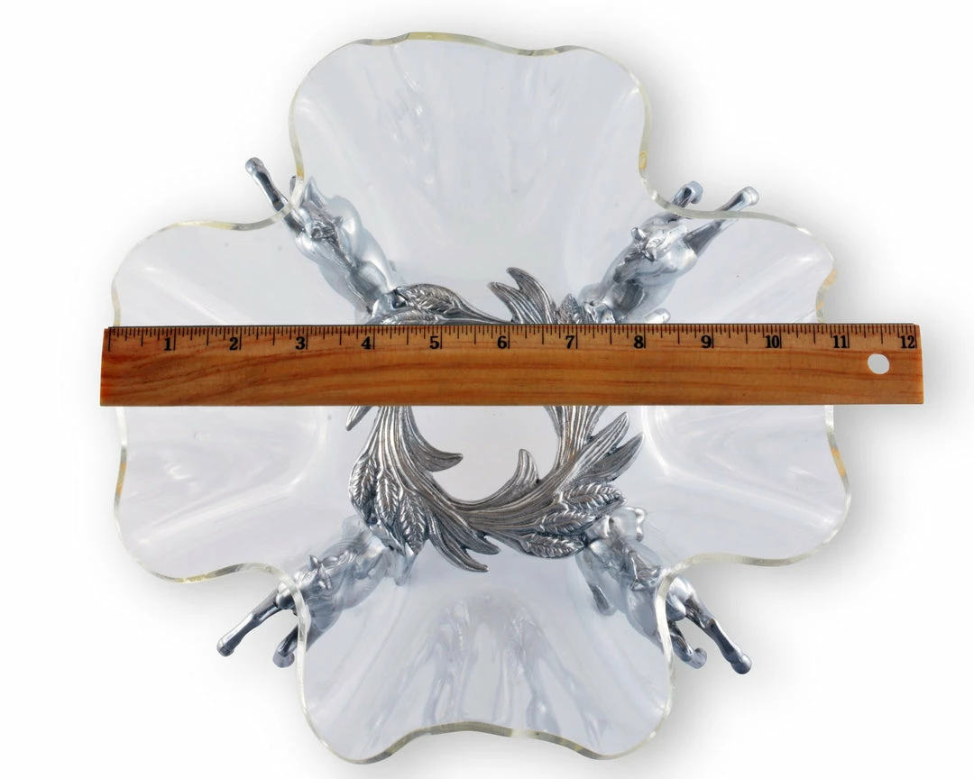 Best Sale 🔥 Arthur Court Equestrian 11" Acrylic Bowl With Horse Stand Equestrian Decor 🧨 4 Arthur Court Equestrian 11" Acrylic Bowl With Horse Stand Equestrian Decor