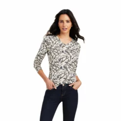 Ariat Women's Melange Print Long Sleeve Shirt