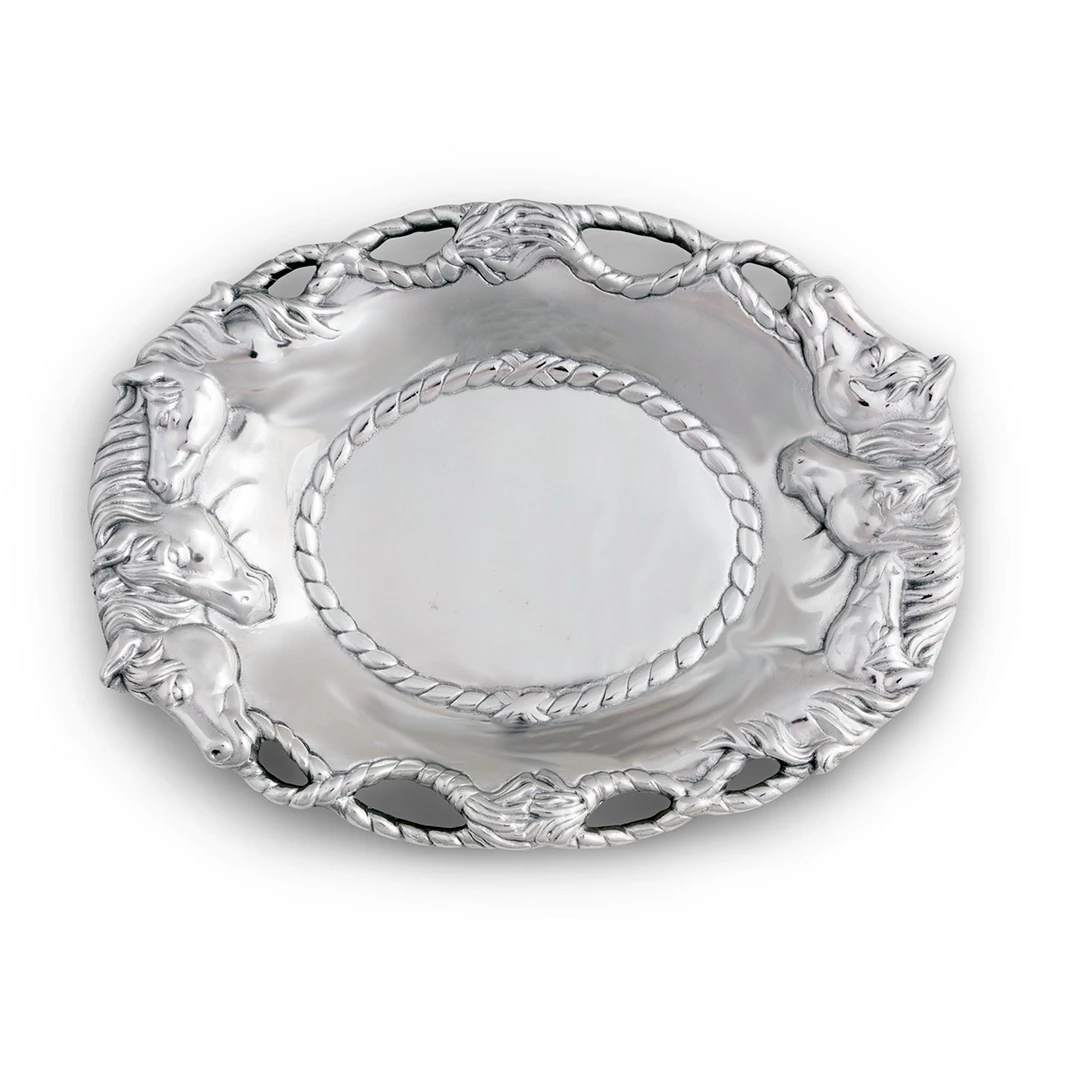 Wholesale 🛒 Arthur Court Equestrian Tray - Oval Equestrian Decor 🤩 3 Arthur Court Equestrian Tray - Oval Equestrian Decor