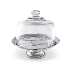 Equestrian Decor Arthur Court Equestrian Footed Plate With Glass Dome - 8
