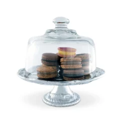 Equestrian Decor Arthur Court Equestrian Footed Plate With Glass Dome - 8