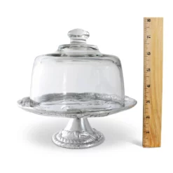 Equestrian Decor Arthur Court Equestrian Footed Plate With Glass Dome - 8