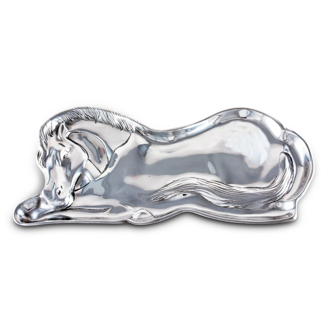 Outlet π Arthur Court Horse Figural Tray - 6" X 12" Equestrian Decor π 4 Arthur Court Horse Figural Tray - 6" X 12" Equestrian Decor