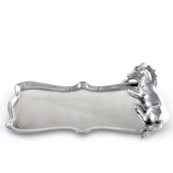 Arthur Court Equestrian Platter - Horse Figural Equestrian Decor