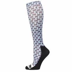 JPC Equestrian Equine Couture Ladies Geo Padded Knee Hi Boot Socks