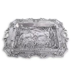 Equestrian Decor Arthur Court Grazing Horses Parlor Tray