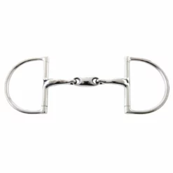 Weatherbeeta Horse Bits JP Korsteel Stainless Steel Oval Link Hunter Dee Ring Snaffle Bit