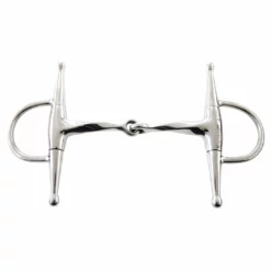 Weatherbeeta Korsteel Stainless Steel Slow Twist Full Cheek Eggbutt Snaffle Bit
