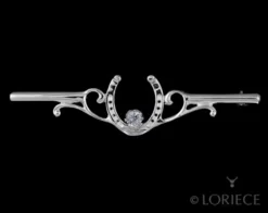 Designs By Loriece Loriece Horseshoe Stock Tie Pin Equestrian Accessories