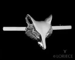 Designs By Loriece Equestrian Accessories Loriece Men's Stock Tie Pin Hunt Fox Mask