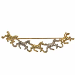 Intrepid Exselle Running Horse Stock Tie Pin