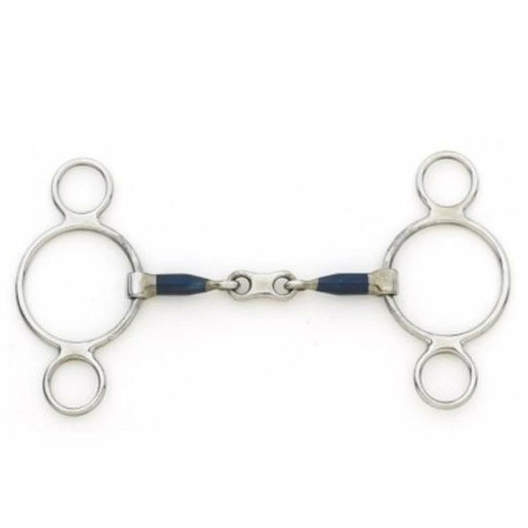 Best Pirce โจ English Riding Supply Centaur Blue Steel 2 Ring French Link Gag Bit ๐ 3 English Riding Supply Centaur Blue Steel 2 Ring French Link Gag Bit