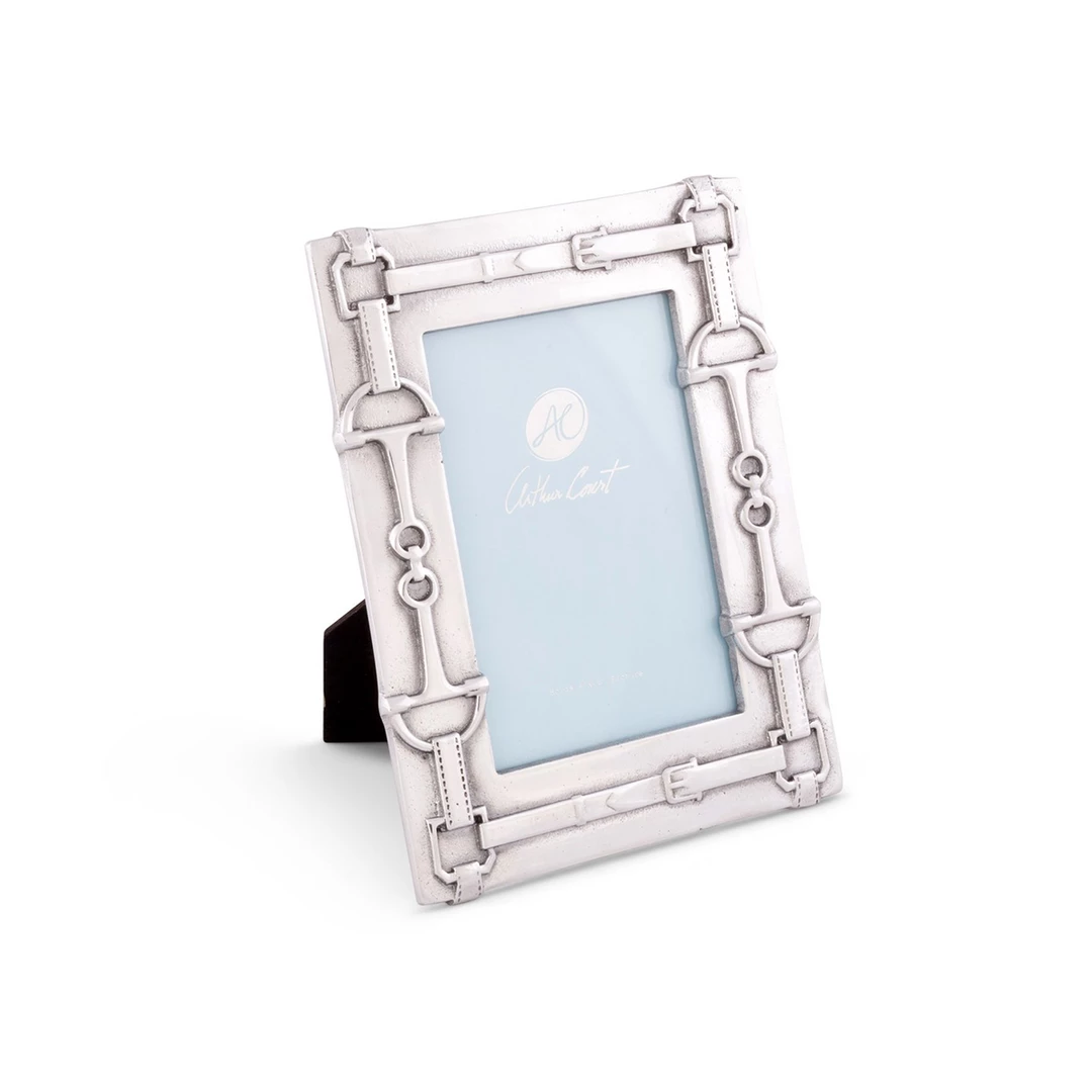 Brand new 🤩 Arthur Court Equestrian Picture Frame-Dee Bit 5"x7" ✔️ 4 Arthur Court Equestrian Picture Frame-Dee Bit 5"x7"