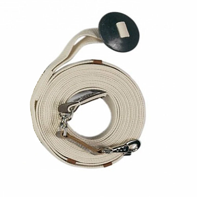 Hot Sale 😀 English Riding Supply Centaur Poly-Cotton Web 35' Lunge Line With Donut Horse Training Equipment 🎁 3 English Riding Supply Centaur Poly-Cotton Web 35' Lunge Line With Donut Horse Training Equipment