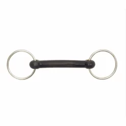English Riding Supply Centaur Stainless Steel Rubber Dog Bone Loose Ring Bit Horse Bits