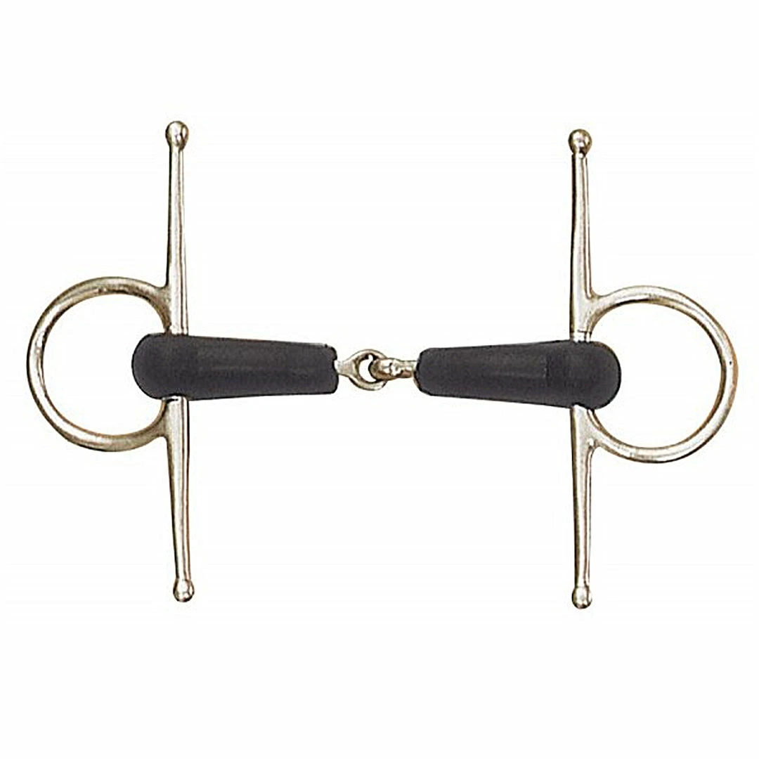 Brand new 👍 English Riding Supply Centaur Stainless Steel Soft-Rubber Covered Jointed Full Cheek Bit 🎁 3 English Riding Supply Centaur Stainless Steel Soft-Rubber Covered Jointed Full Cheek Bit