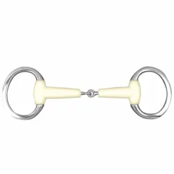 English Riding Supply Happy Mouth Flat Ring Jointed Eggbutt
