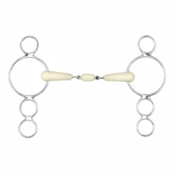 English Riding Supply Happy Mouth 3-Ring Double Jointed Mouth Gag Bit