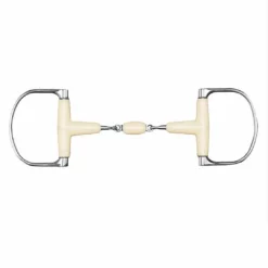 English Riding Supply Happy Mouth Racing Dee Double Jointed Roller Horse Bits