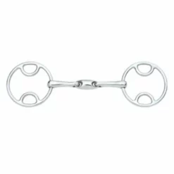 English Riding Supply Centaur Stainless Steel Loop Ring Oval Mouth Gag Bit