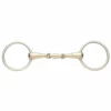 English Riding Supply Horse Bits Ovation Elite German Silver Mouth Snaffle With Stainless Steel Rings