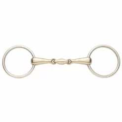 English Riding Supply Horse Bits Ovation Elite German Silver Mouth Snaffle With Stainless Steel Rings