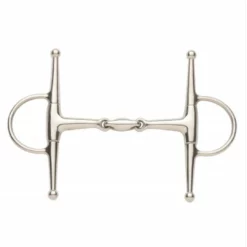 English Riding Supply Ovation Elite Solid Stainless Steel Full Cheek Snaffle Bit Horse Bits