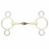 English Riding Supply Happy Mouth Copper Roller Mouth 2-Ring Pessoa Gag Bit