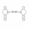 Discount ❤️ English Riding Supply Centaur Stainless Steel Small Cheek 3-Ring Gag With Center Peanut Bit Horse Bits ⭐ 2 English Riding Supply Centaur Stainless Steel Small Cheek 3-Ring Gag With Center Peanut Bit Horse Bits