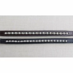 English Bridles Red Barn By KL Select Pearl And Crystal Browband