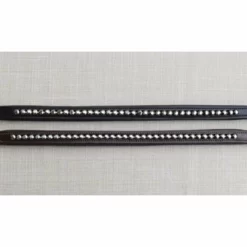 Red Barn By KL Select Graphite Crystal Browband English Bridles