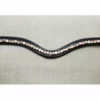 Red Barn By KL Select Curved Rose Pearl Browband English Bridles