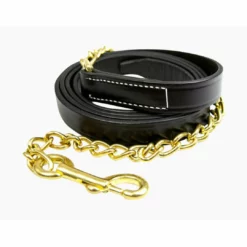 Halters & Leads Walsh Leather Lead With Chain