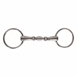 Weatherbeeta Korsteel Stainless Steel Oval Link Loose Ring Snaffle Bit Horse Bits