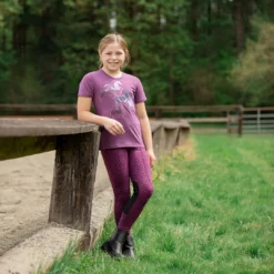 Budget 🔔 Kerrits Kids Playful Ponies Tee Children's Tops 💯 18 Kerrits Kids Playful Ponies Tee Children's Tops