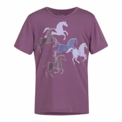 Budget 🔔 Kerrits Kids Playful Ponies Tee Children's Tops 💯 16 Kerrits Kids Playful Ponies Tee Children's Tops