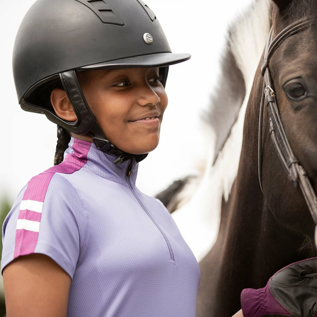 Budget 👍 Children's Tops Kerrits Kids Aire Ice Fil Short Sleeve 👕 Shirt Solid 💯 4 Children's Tops Kerrits Kids Aire Ice Fil Short Sleeve Shirt Solid