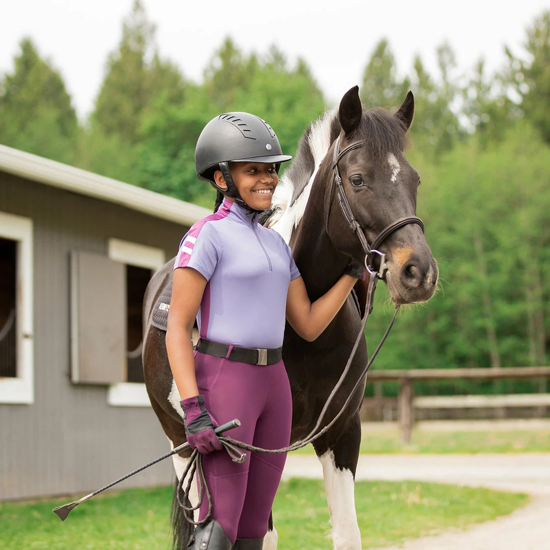 Budget 👍 Children's Tops Kerrits Kids Aire Ice Fil Short Sleeve 👕 Shirt Solid 💯 5 Children's Tops Kerrits Kids Aire Ice Fil Short Sleeve Shirt Solid