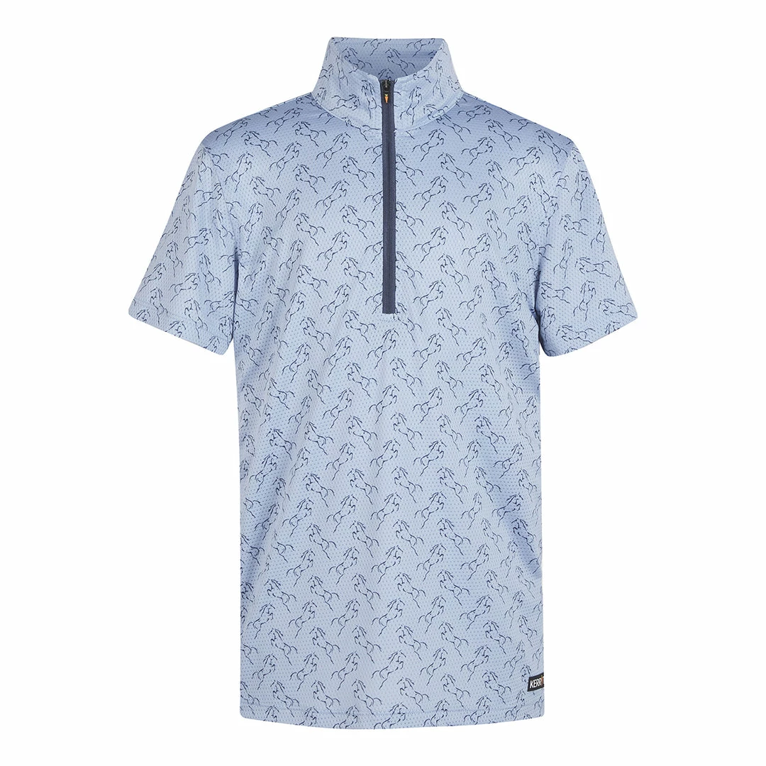 Outlet ✨ Kerrits Kids Aire Ice Fil Short Sleeve 👚 Shirt Print Children's Tops 🔥 7 Kerrits Kids Aire Ice Fil Short Sleeve Shirt Print Children's Tops