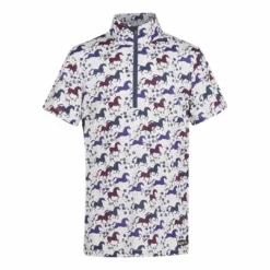 Outlet ✨ Kerrits Kids Aire Ice Fil Short Sleeve 👚 Shirt Print Children's Tops 🔥 10 Kerrits Kids Aire Ice Fil Short Sleeve Shirt Print Children's Tops