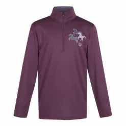 Children's Tops Kerrits Kids Aire Ice Fil Long Sleeve Riding Shirt Solid