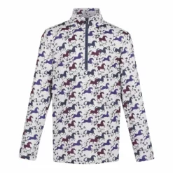 Kerrits Kids Aire Ice Fil Long Sleeve Riding Shirt Print