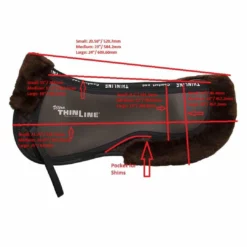 Promo π ThinLine Trifecta Half Pad With Sheepskin Rolls Saddle Pads & Fittings π 31 ThinLine Trifecta Half Pad With Sheepskin Rolls Saddle Pads & Fittings