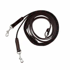 Horse Training Equipment Walsh Leather Draw Reins With Rope