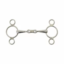 Shires Equestrian Products Horse Bits Shires Two Ring French Link Elevator Gag Bit