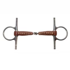 Partrade Metalab Leather Full Cheek Pinchless Snaffle